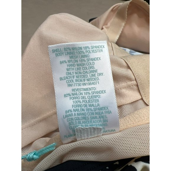 Womens Post Mastectomy Scoop Neck Tankini Top Kona Sol Leopard Print Black Large - Picture 8 of 9